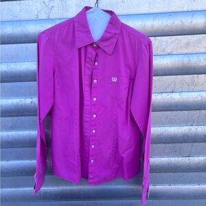 Cinch Women's Pink Button Down Shirt